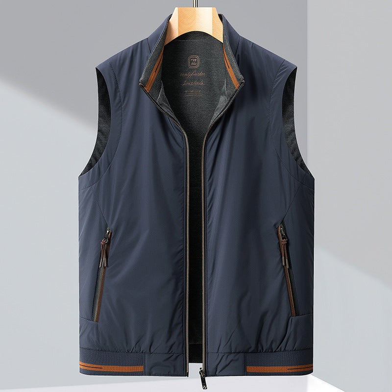 Silas™ | Chaleco acolchado reversible con cuello alto