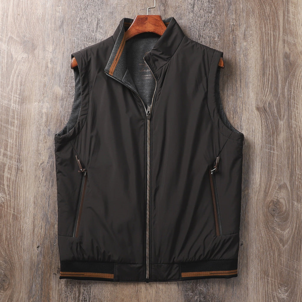 Silas™ | Chaleco acolchado reversible con cuello alto