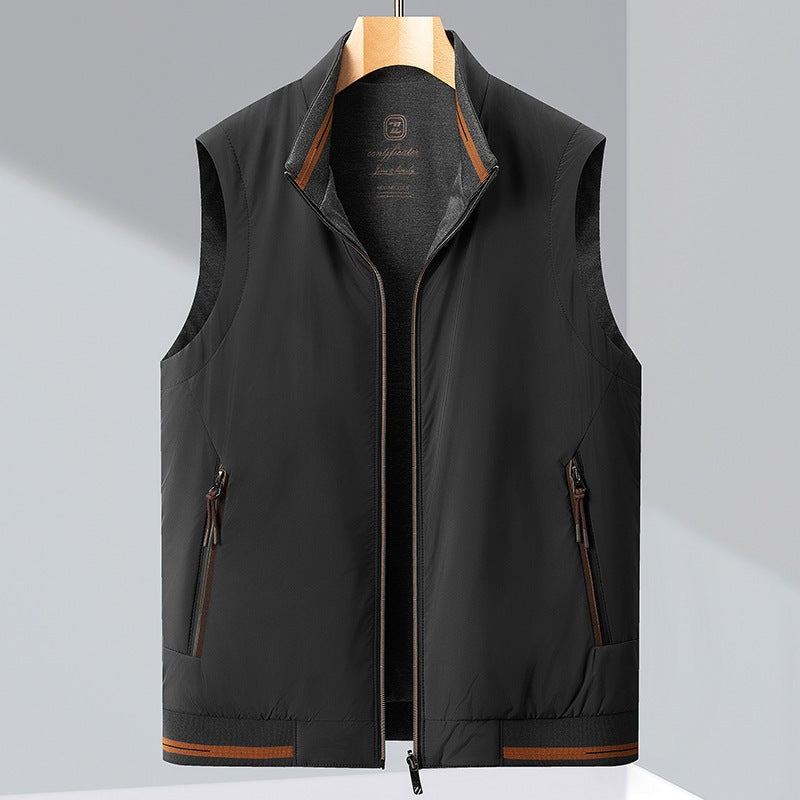 Silas™ | Chaleco acolchado reversible con cuello alto