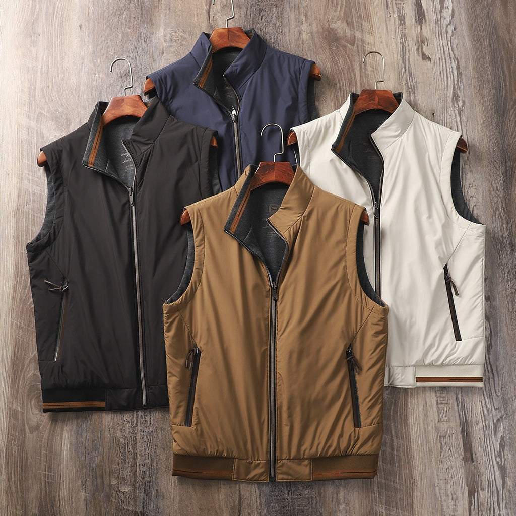 Silas™ | Chaleco acolchado reversible con cuello alto
