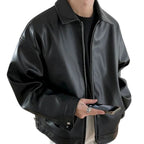 Grant™ | Chaqueta biker oversize efecto piel