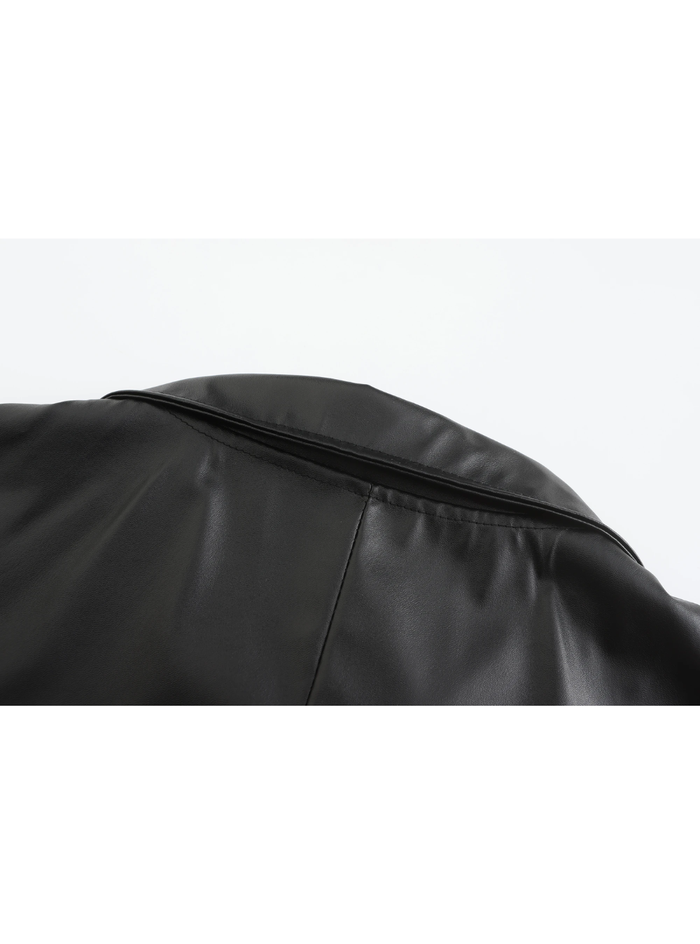 Ian™ | Gabardina larga efecto piel con cuello solapa