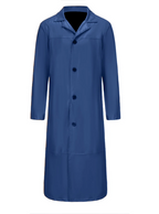 Ian™ | Gabardina larga efecto piel con cuello solapa