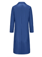 Ian™ | Gabardina larga efecto piel con cuello solapa