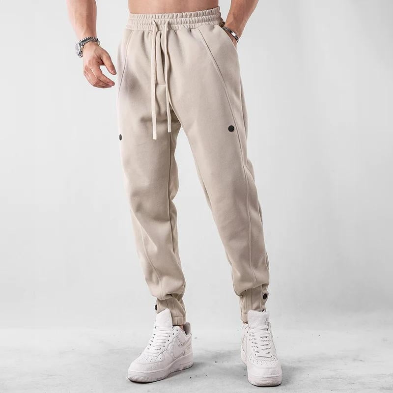 Desmond™ | Pantalón jogger de algodón con puños abotonados