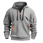 David™ | Sudadera táctica con cremallera y multibolsillos