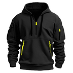 David™ | Sudadera táctica con cremallera y multibolsillos
