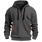 David™ | Sudadera táctica con cremallera y multibolsillos