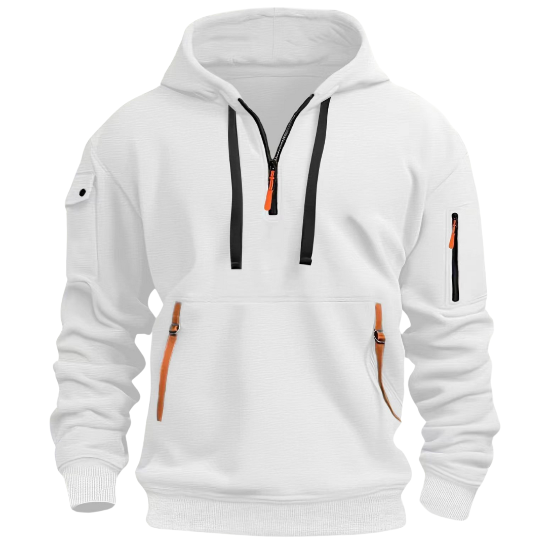 David™ | Sudadera táctica con cremallera y multibolsillos