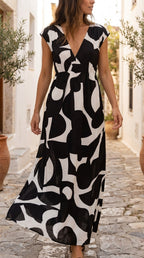 Camelia - Vestido midi fluido con estampado vibrante - vista 5