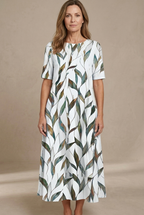Marina - Vestido midi fluido con estampado floral - vista 2