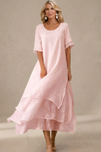 Esperanza - Vestido largo fluido de silueta elegante