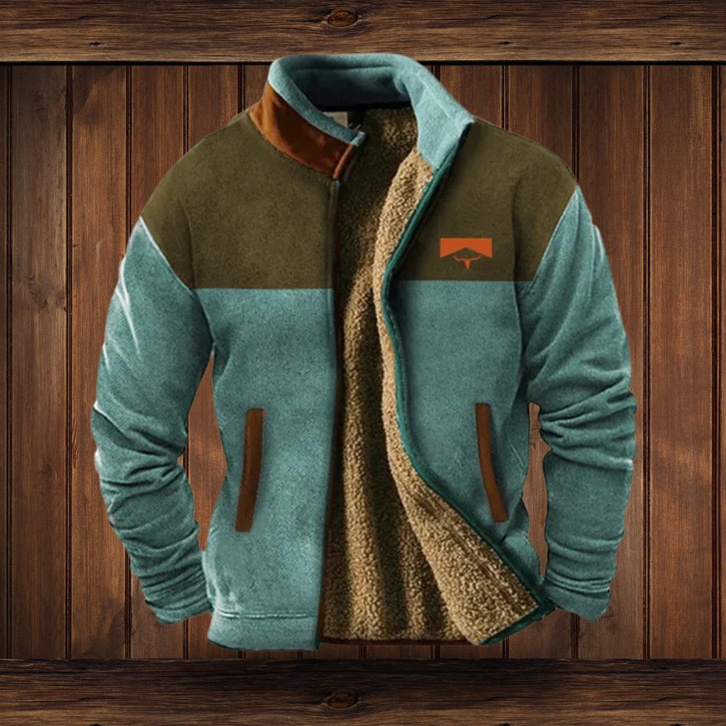 Wyatt™ | Cazadora polar con forro sherpa y estampado étnico