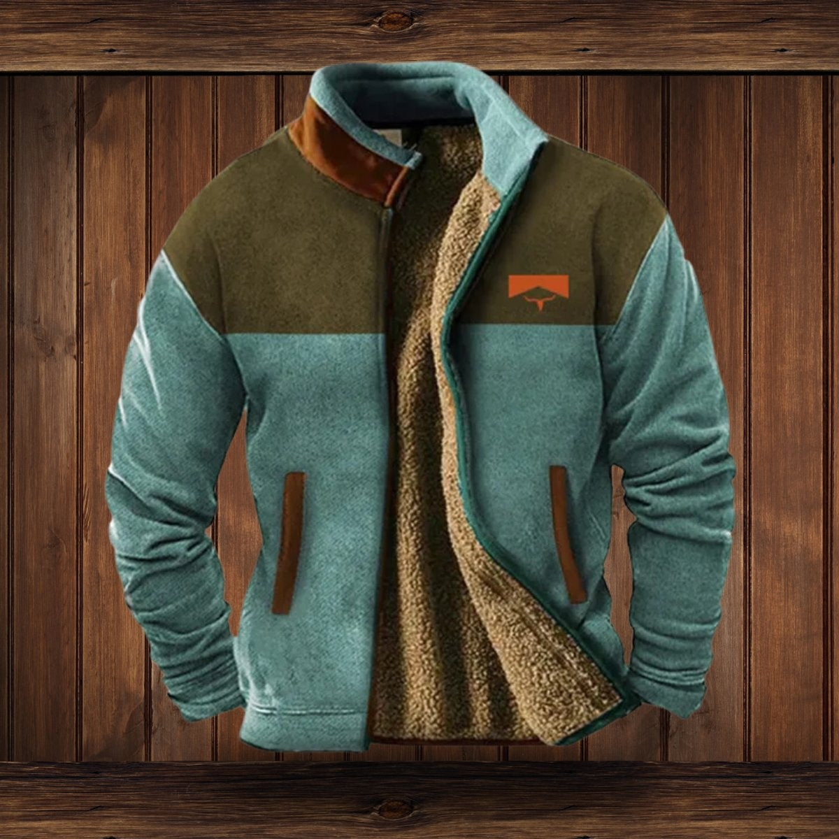Wyatt™ | Cazadora polar con forro sherpa y estampado étnico