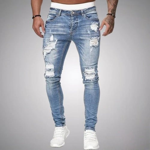 Ezra™ | Vaqueros skinny rotos con efecto desgastado