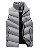 Liam™ | Chaleco acolchado sin mangas con cuello alto y cremallera