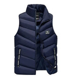 Liam™ | Chaleco acolchado sin mangas con cuello alto y cremallera