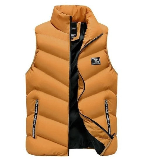 Liam™ | Chaleco acolchado sin mangas con cuello alto y cremallera