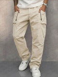 Nicholas™ | Pantalón cargo de algodón con bolsillos con cremallera