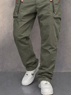 Nicholas™ | Pantalón cargo de algodón con bolsillos con cremallera