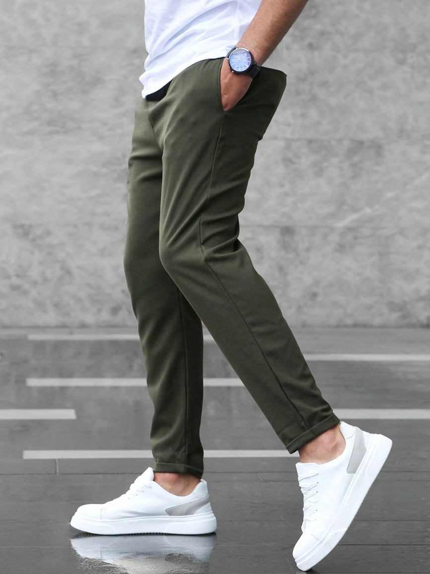 Alexander™ | Pantalón chino jogger con cintura elástica slim fit
