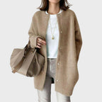 Harper™ | Cárdigan oversize de cachemira con botones de presión