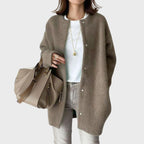 Harper™ | Cárdigan oversize de cachemira con botones de presión