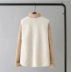 Zoey™ | Chaleco de borreguito con cuello en V y botones
