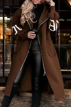 Bailey™ | Parka larga oversize con capucha y mangas de punto