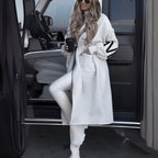 Bailey™ | Parka larga oversize con capucha y mangas de punto