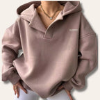 Evelyn™ | Sudadera oversize con capucha y escote en V