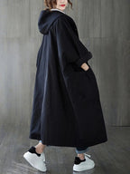 Juliana™ | Gabardina larga oversize con capucha