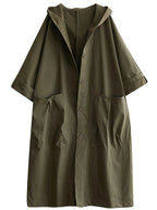 Juliana™ | Gabardina larga oversize con capucha