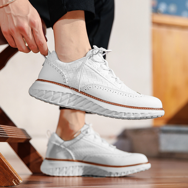 Josiah™ | Zapatos blucher de piel casuales con suela ligera