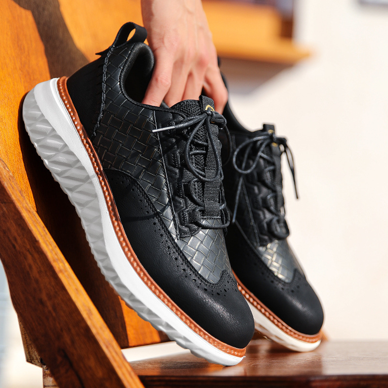 Josiah™ | Zapatos blucher de piel casuales con suela ligera