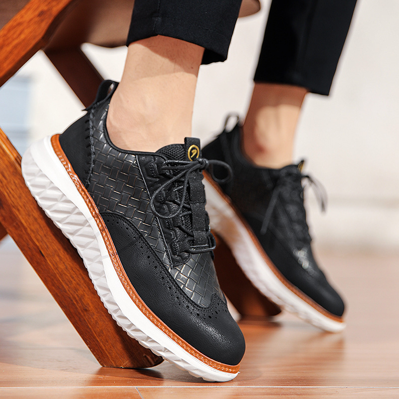 Josiah™ | Zapatos blucher de piel casuales con suela ligera