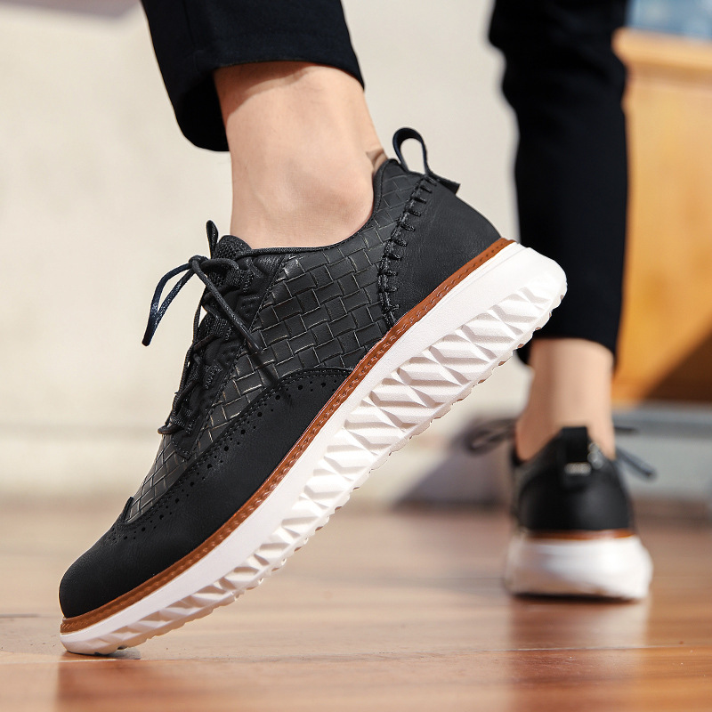 Josiah™ | Zapatos blucher de piel casuales con suela ligera
