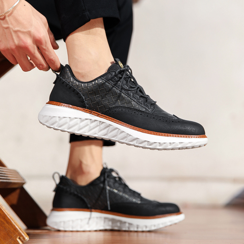 Josiah™ | Zapatos blucher de piel casuales con suela ligera
