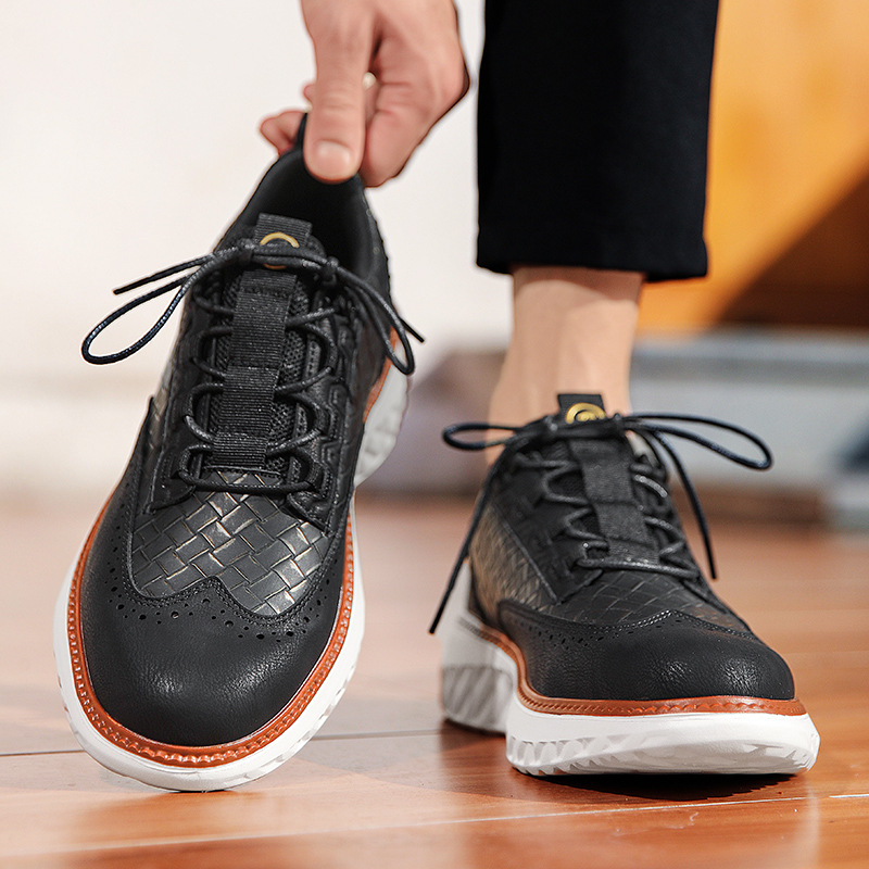 Josiah™ | Zapatos blucher de piel casuales con suela ligera