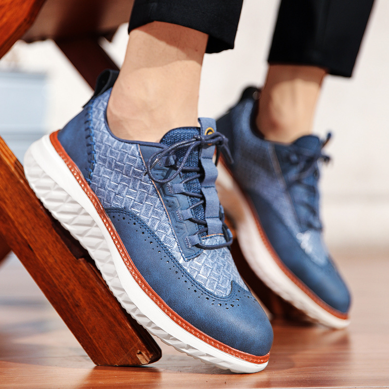 Josiah™ | Zapatos blucher de piel casuales con suela ligera