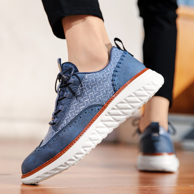 Josiah™ | Zapatos blucher de piel casuales con suela ligera