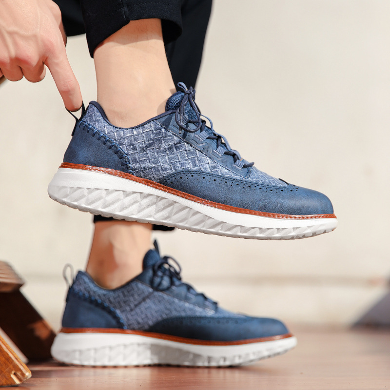 Josiah™ | Zapatos blucher de piel casuales con suela ligera