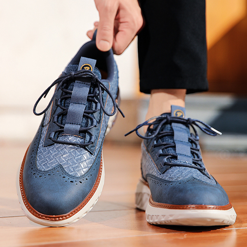 Josiah™ | Zapatos blucher de piel casuales con suela ligera