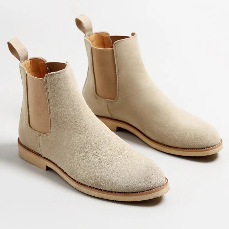 Theodore™ | Botas Chelsea de ante con elástico lateral