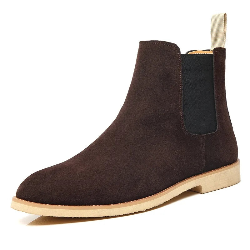 Theodore™ | Botas Chelsea de ante con elástico lateral