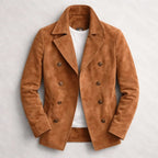 Eric™ | Chaquetón peacoat de ante con doble botonadura