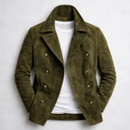 Eric™ | Chaquetón peacoat de ante con doble botonadura