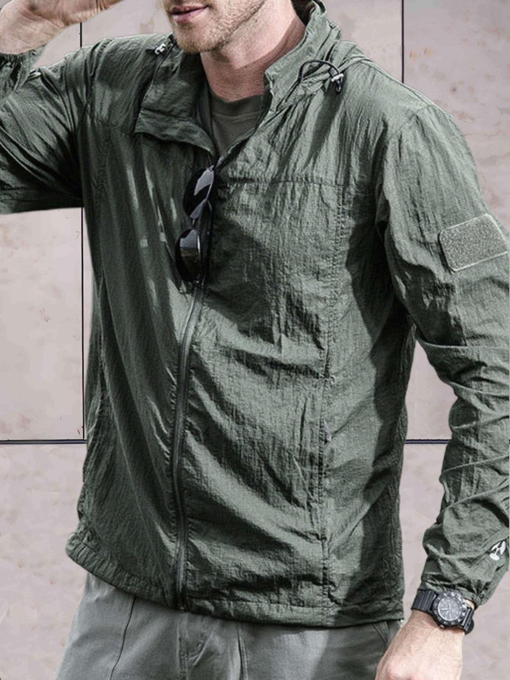 Dean™ | Anorak cortavientos con capucha y cremallera