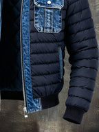Colin™ | Cazadora bomber vaquera acolchada con puños acanalados