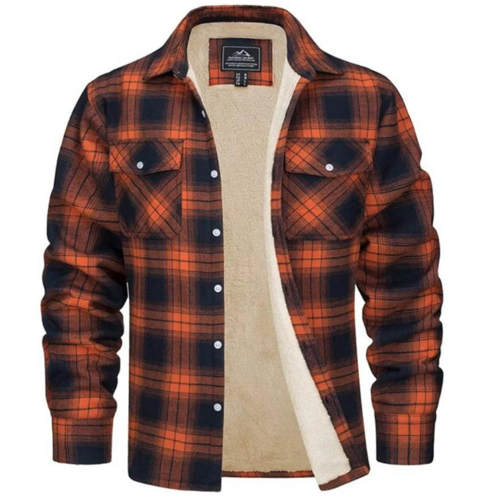 Mason™ | Chaqueta de invierno de cuadros con forro sherpa